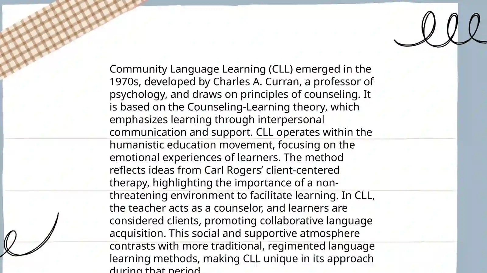Analysis on Community Language Learning 4