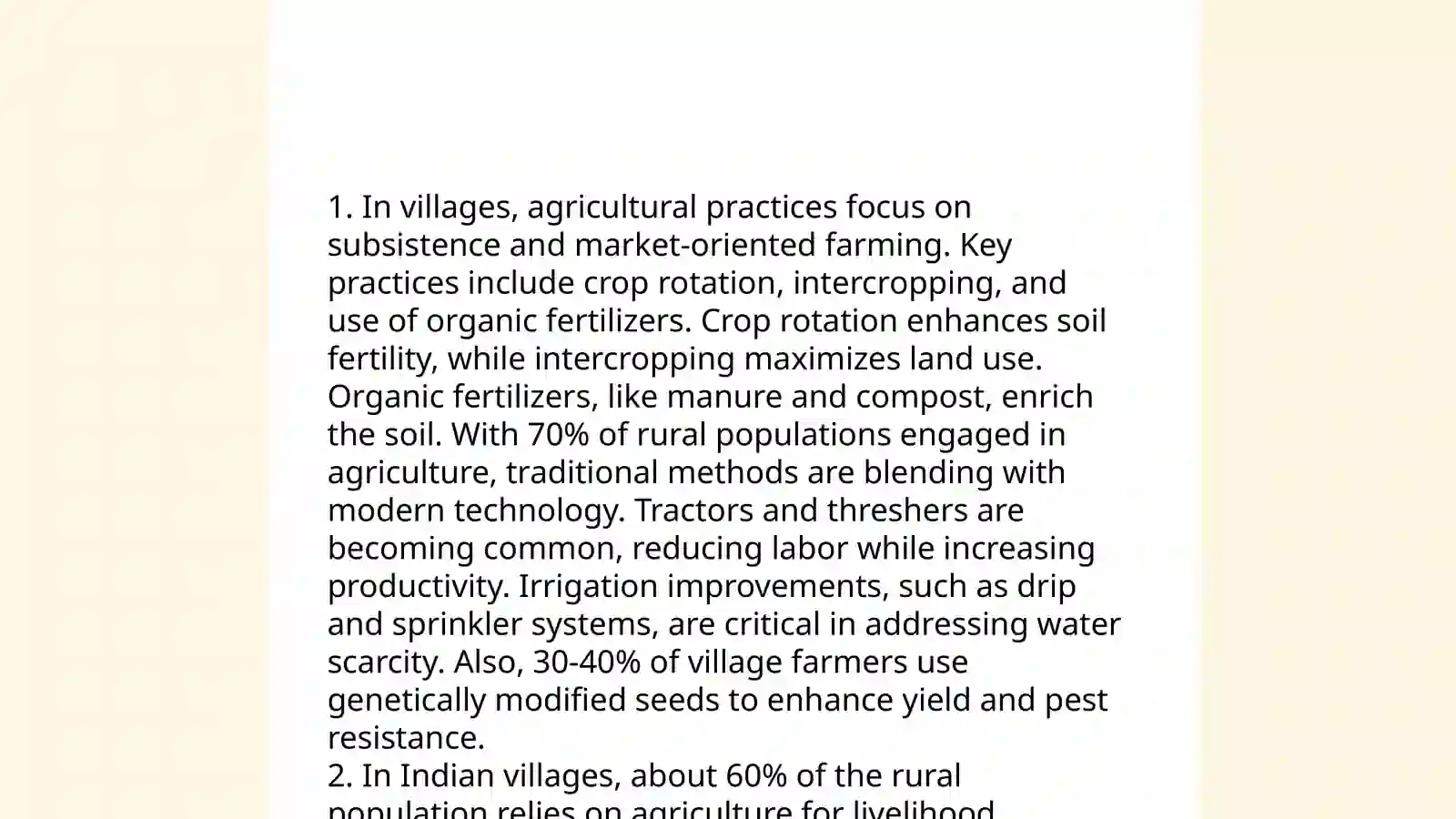 Village life 4