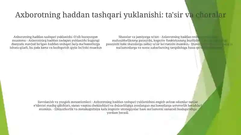 Axborot Inson Hayotining Ajralmas Qismi Sifatida 4