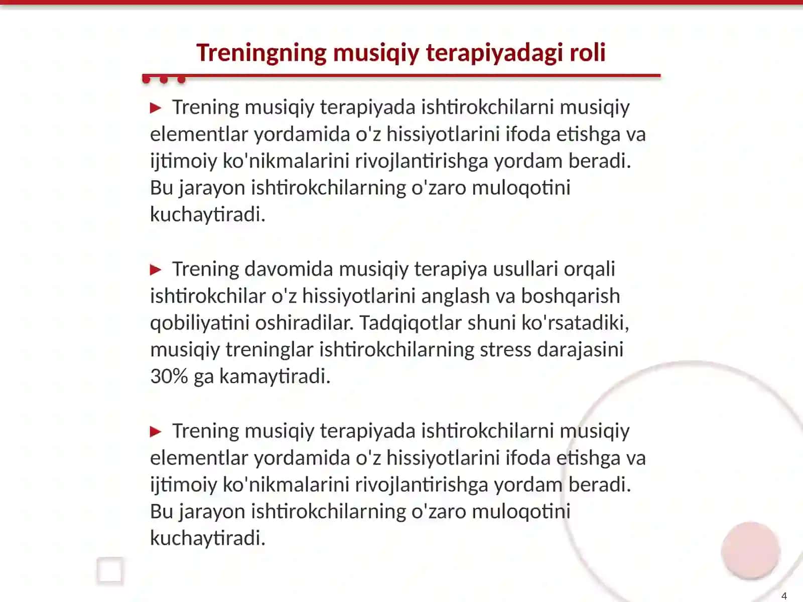Musiqiy terapiya asosida trening asoslari 4