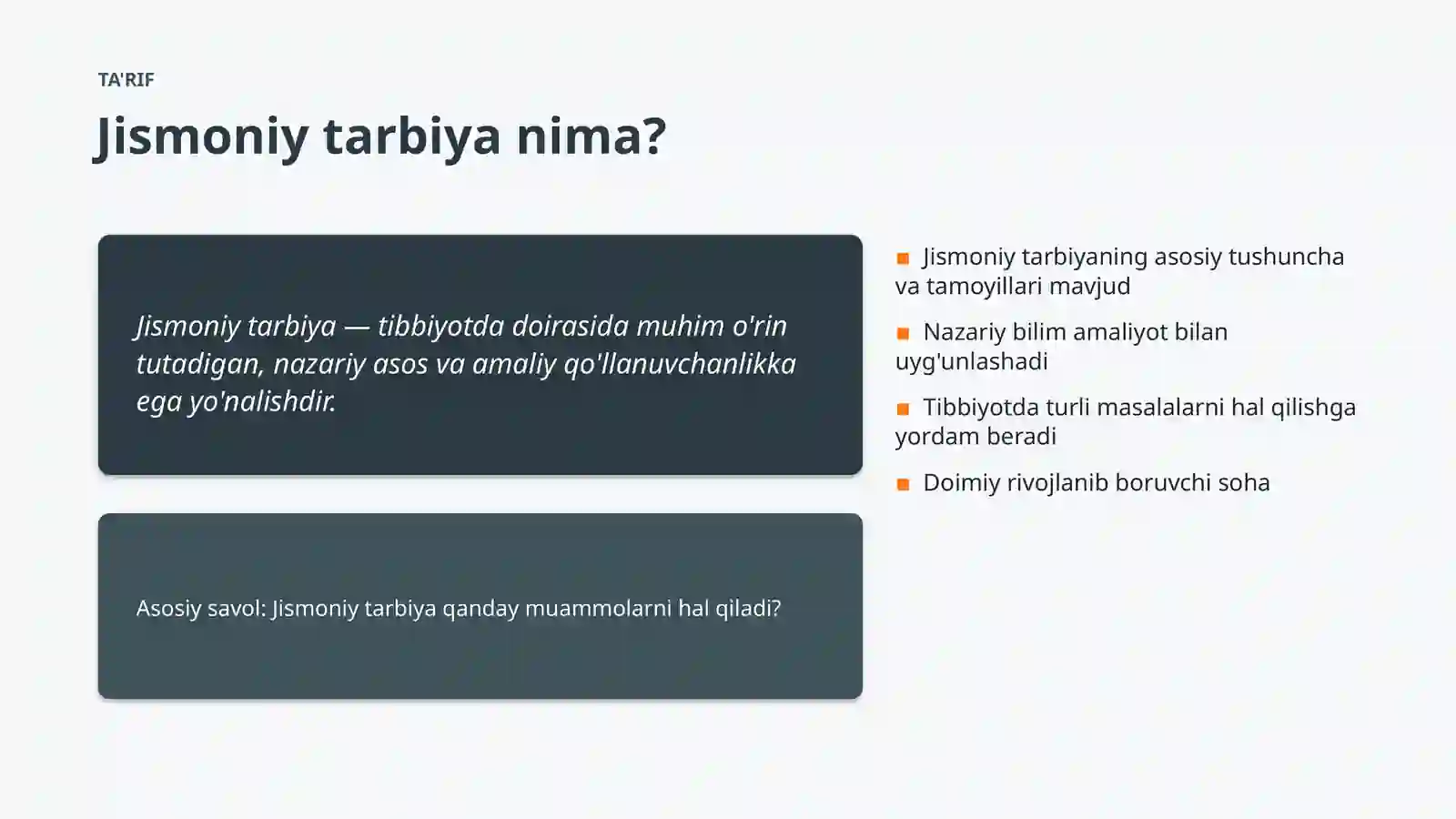 TIBBIYOTDA 4