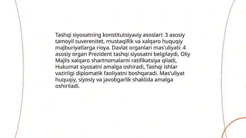 Davlat suvereniteti tashqi siyosat,mudofa va xavfsizlikning konstitutsiyaviy asoslari 4