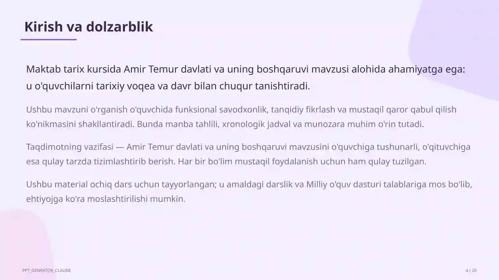 Amir Temur davlati va uning boshqaruvi (8-sinf) 4