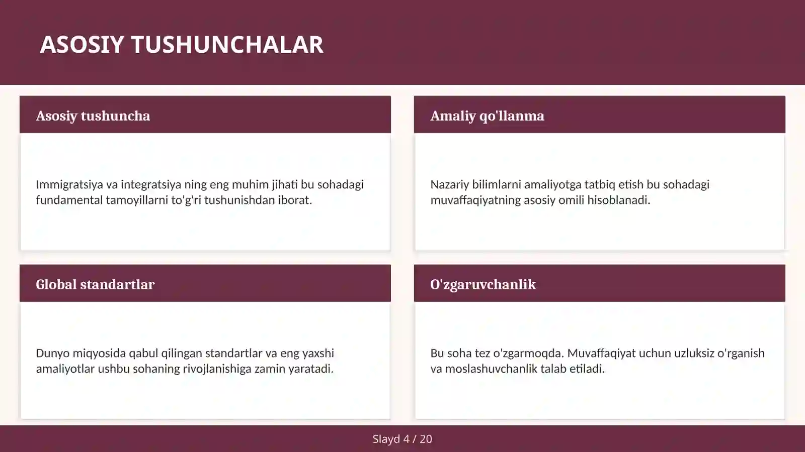 IMMIGRATSIYA VA INTEGRATSIYA 4