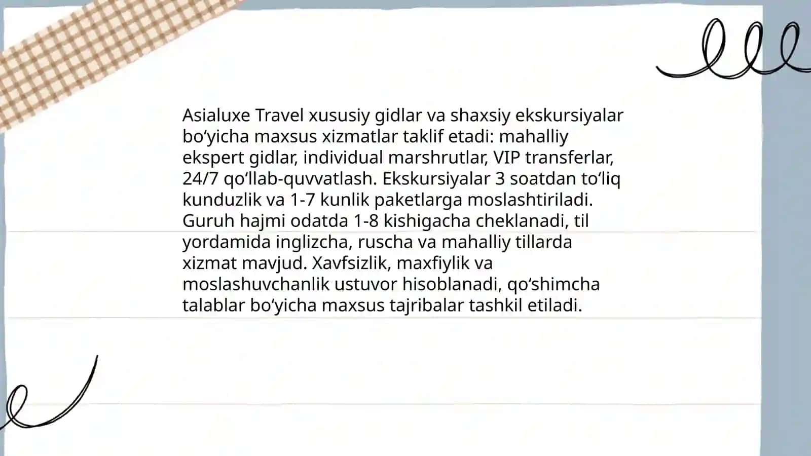Asialuxe Travel luks sayohat paketlari 4