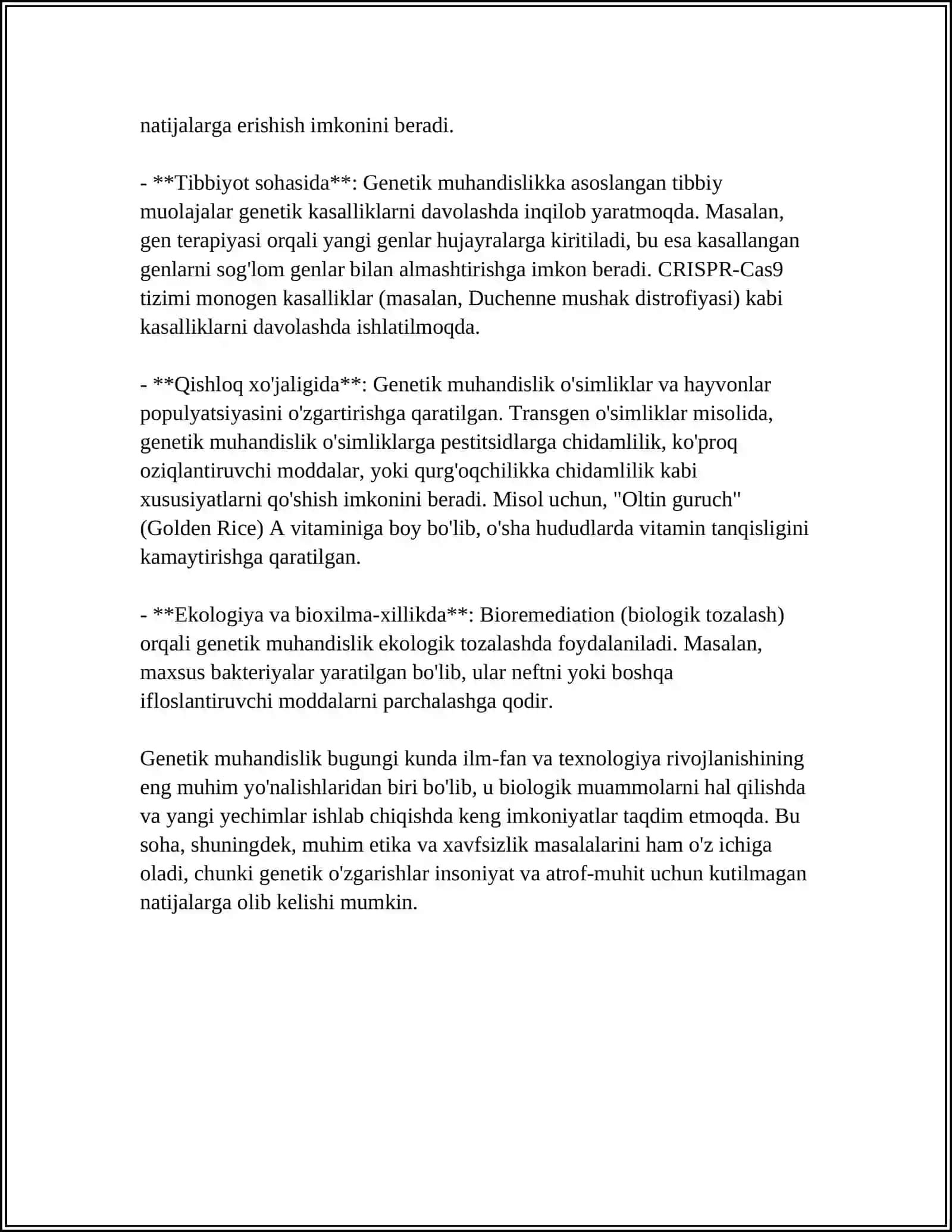 MIKROORGANIZMLAR YORDAMIDA TRANSGEN OQSILLAR OLISH TEXNOLOGIYASI 4
