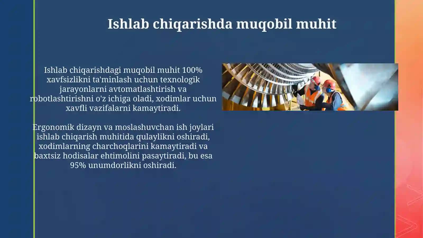 Ishlab chiqarishda mehnat xavfsizligini ta'minlash psixologiyasi 4