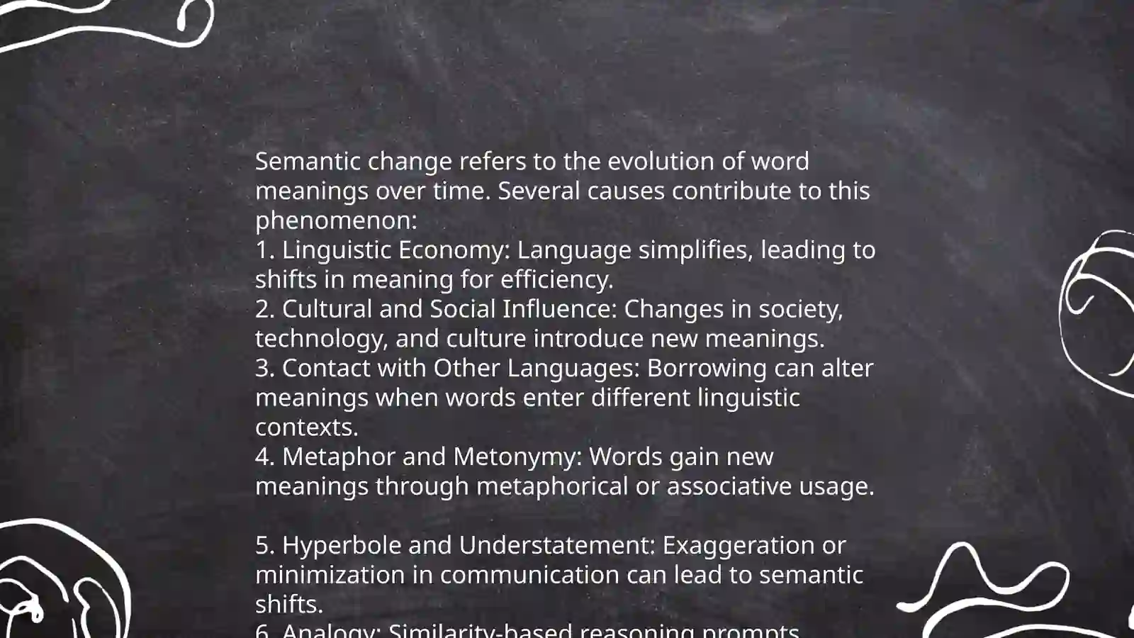 Types of Semantic Change 4