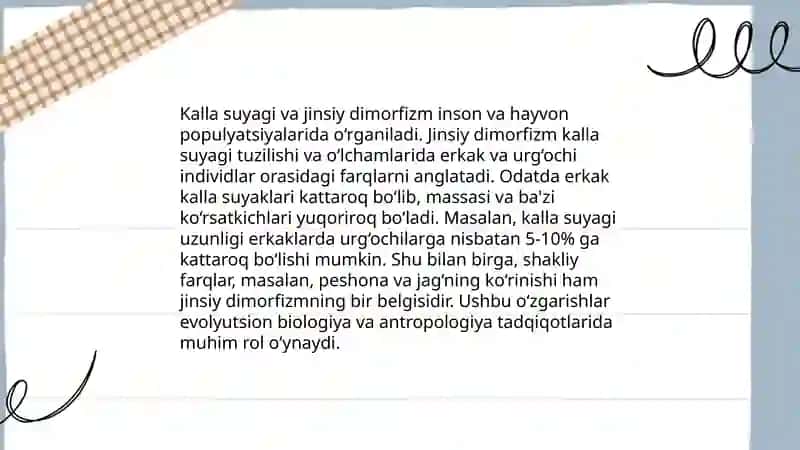 Kalla suyagining yosh va jinsga nisbatan xususiyatlari, rivojlanish nuqsonlari 4