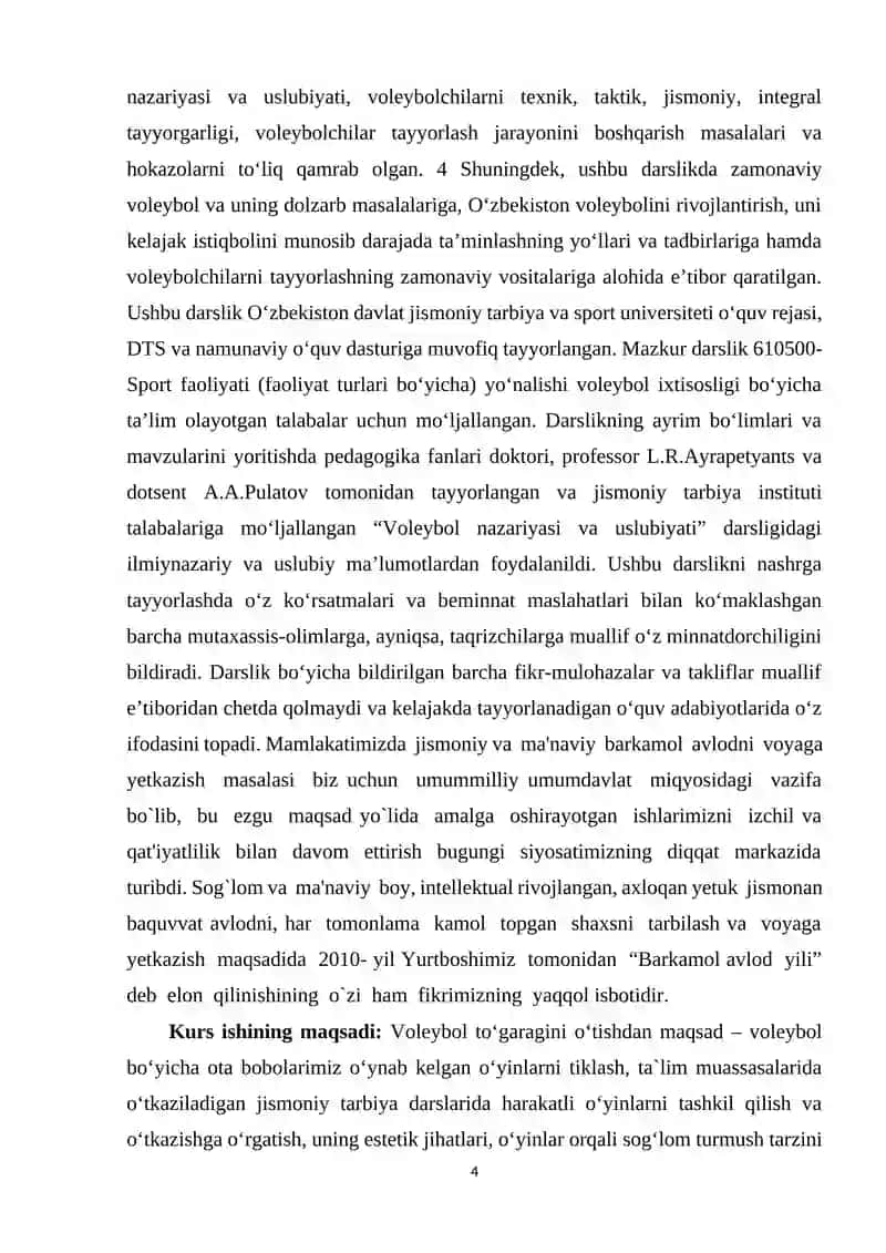 Valeybol Musobaqalarini tashkil qilish va o’tkazish uslubi 4