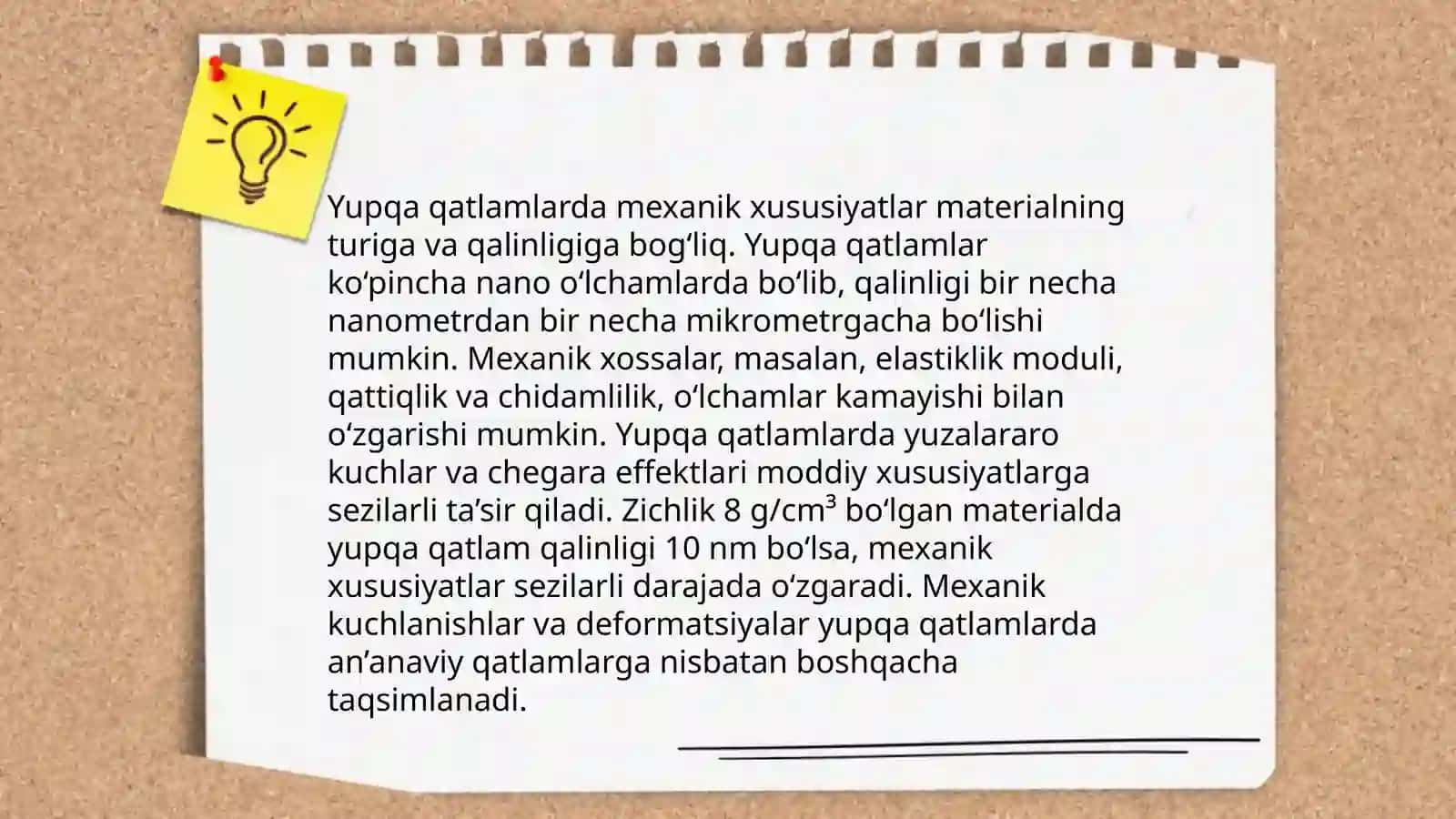 Qattiq jismlar va bialogik tõqimalarni hossalari 4