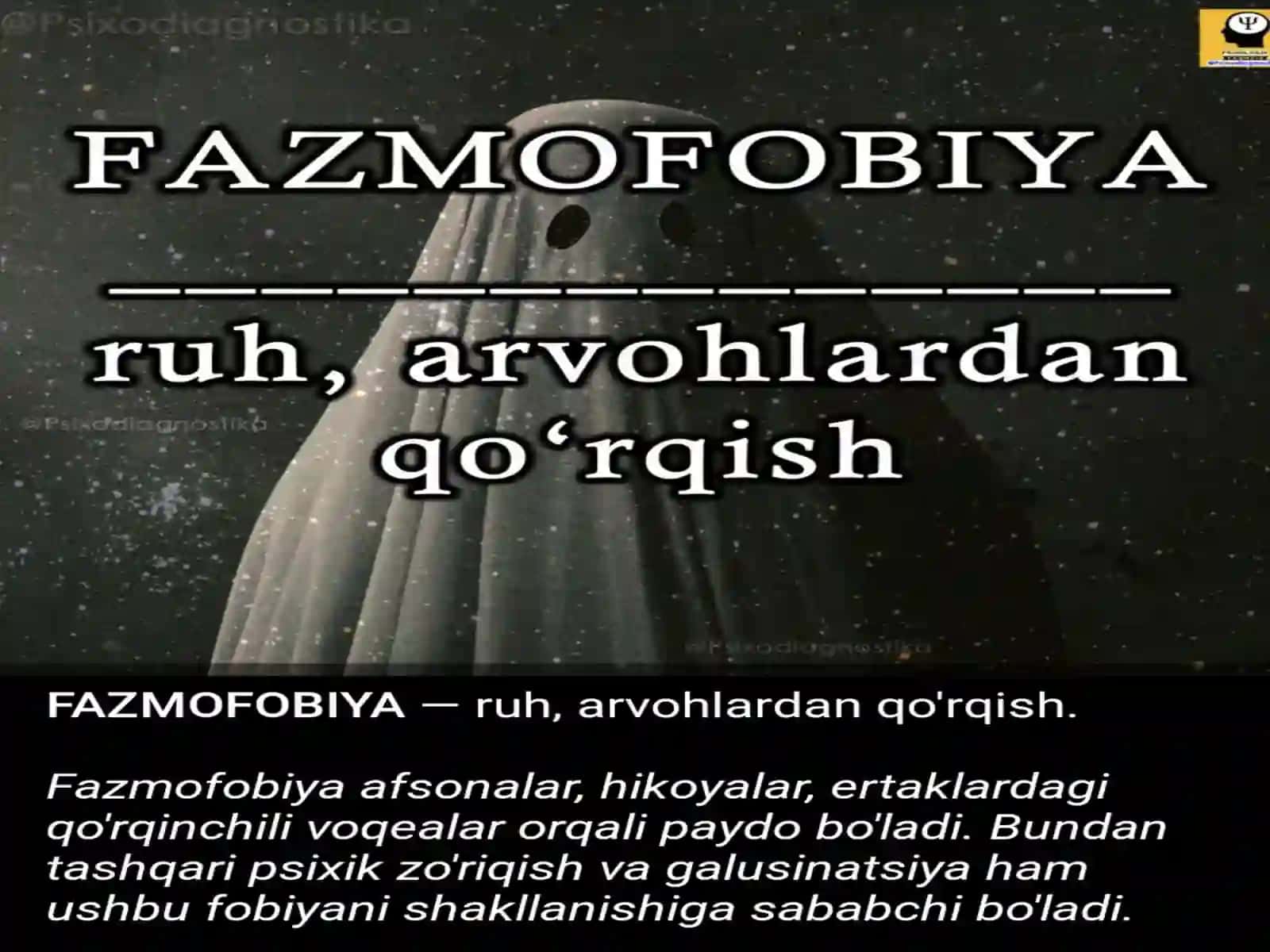 Psixologik qo'rquv turlari 4