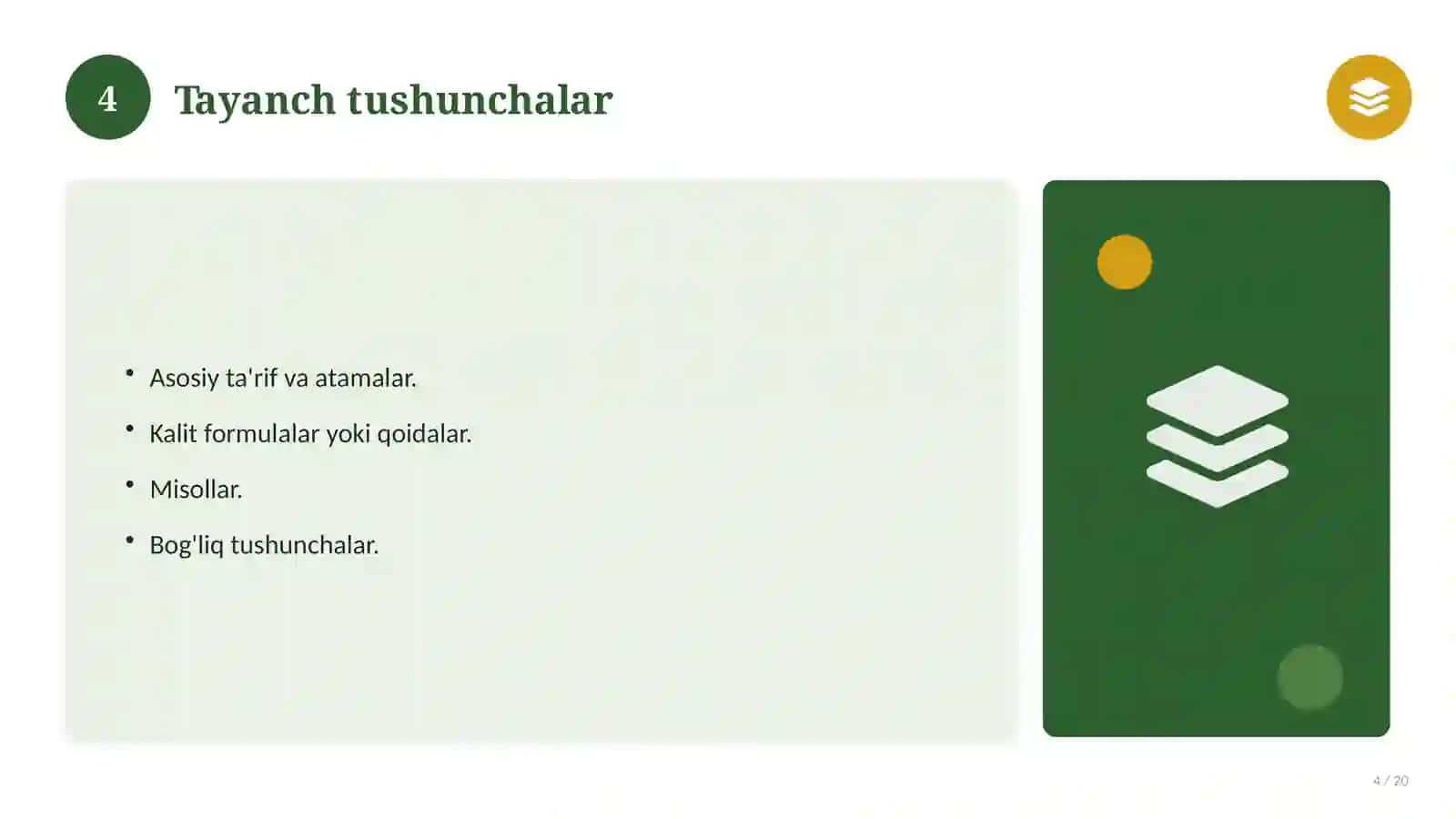 Informatika fanidan 8-sinf: 3-mavzu uchun batafsil dars ishlanmasi 4