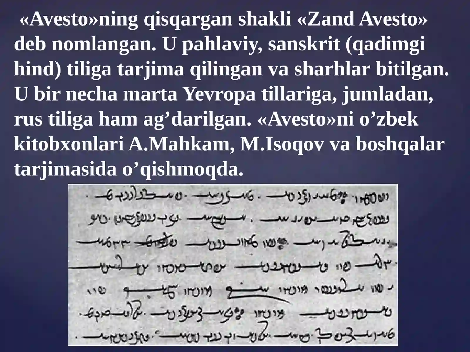 ‘Avesto‘‘data‘lim-tarbiyagaoidfikrlar 4