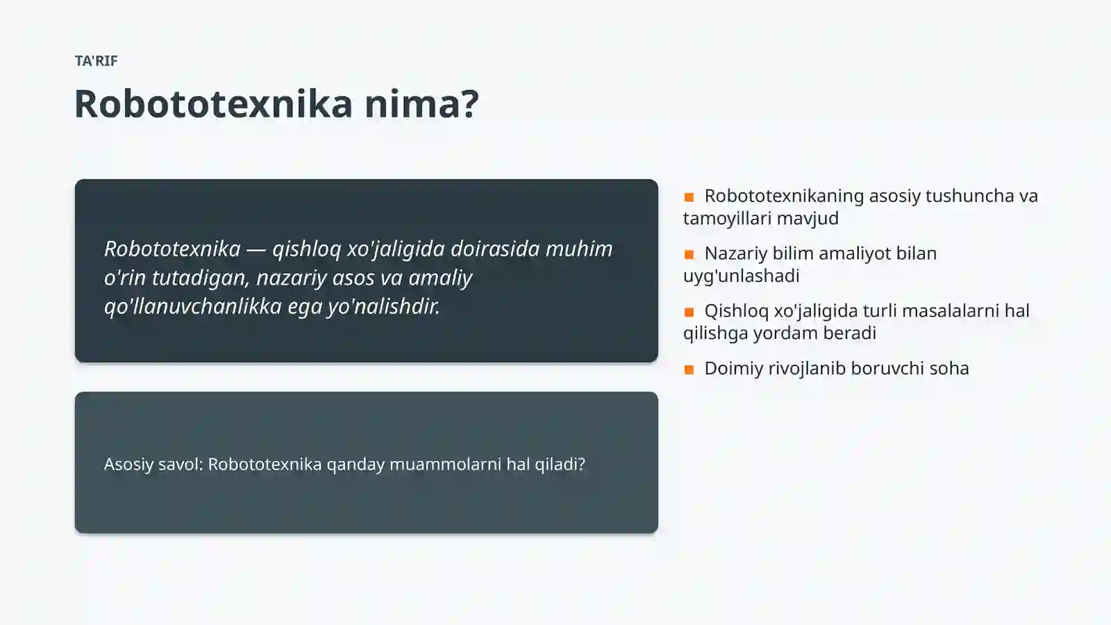 Robototexnika Muammolari va Yechimlari 4