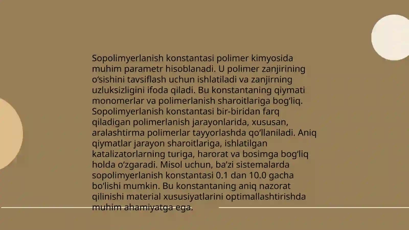Sopolimerlanish konstantalarini aniqlash usullari 4