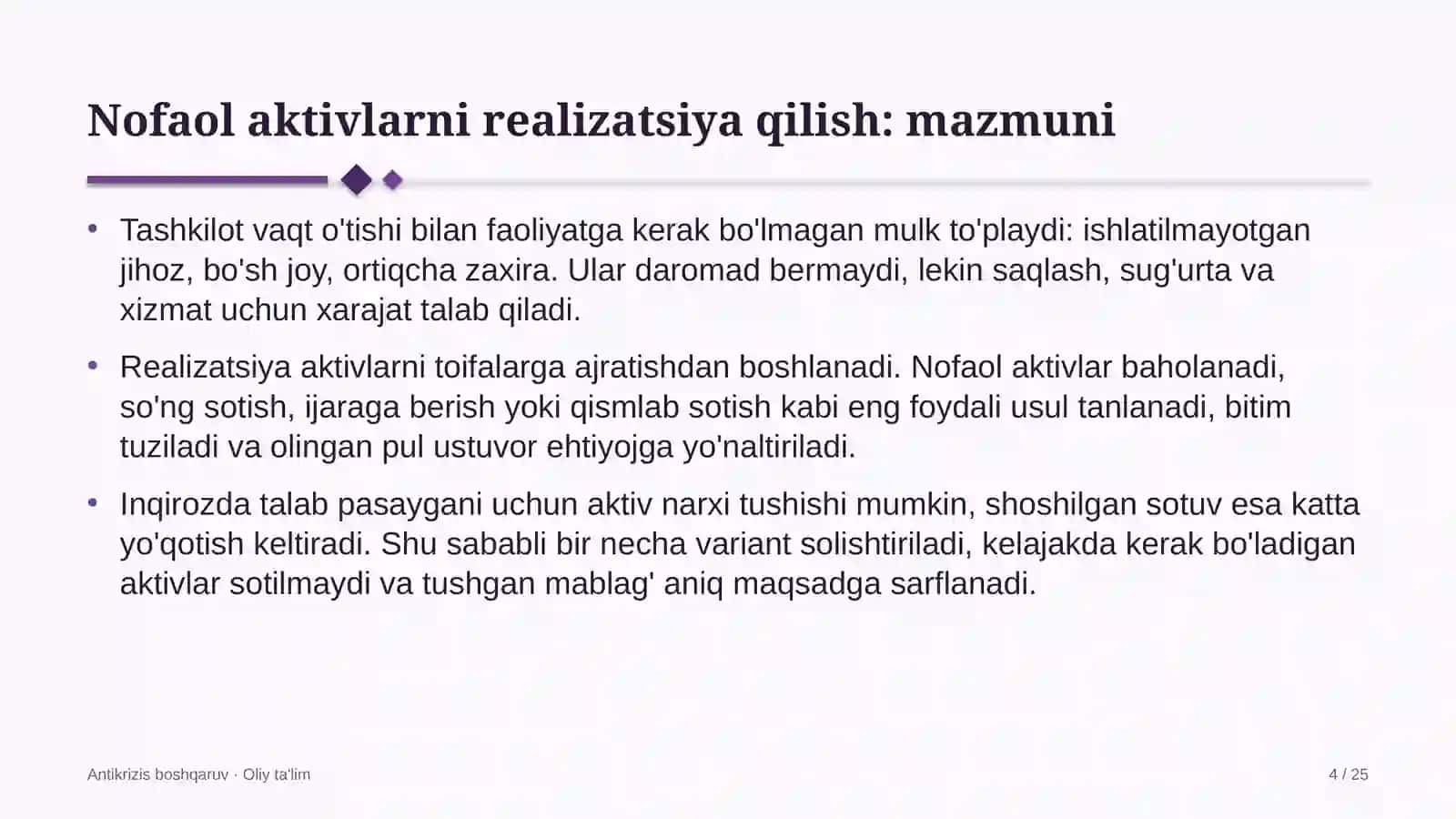 viloyat teleradiokompaniyalarida nofaol aktivlarni realizatsiya qilish 5223 4