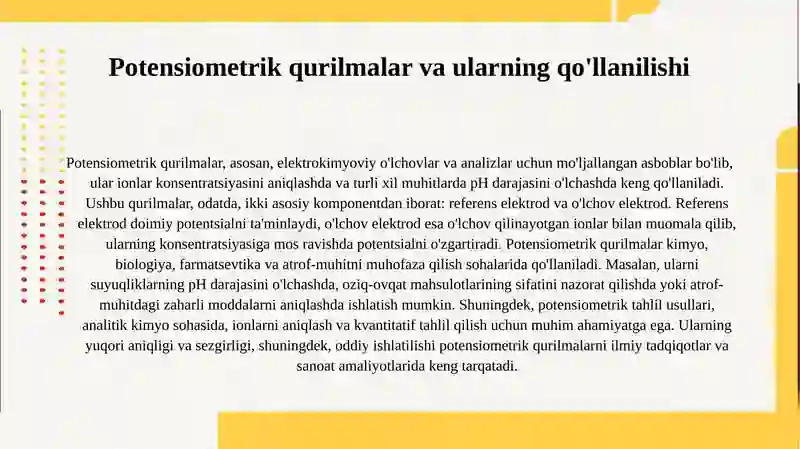 Potensiometriya haqida 4