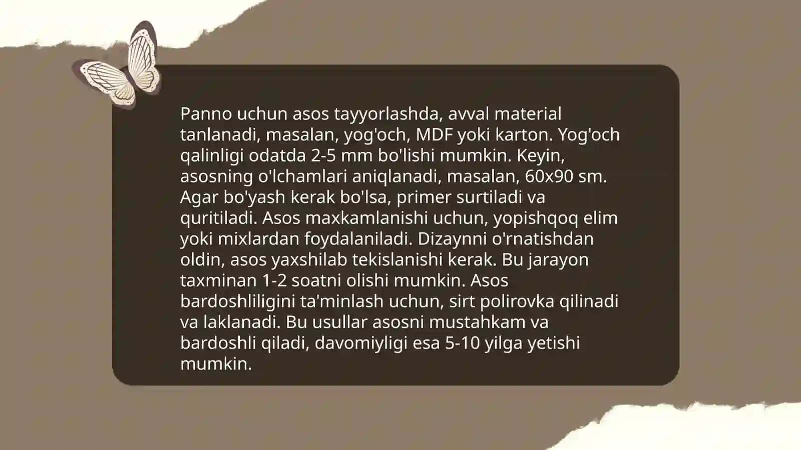 Pannoni yaratish bosqichlari 4