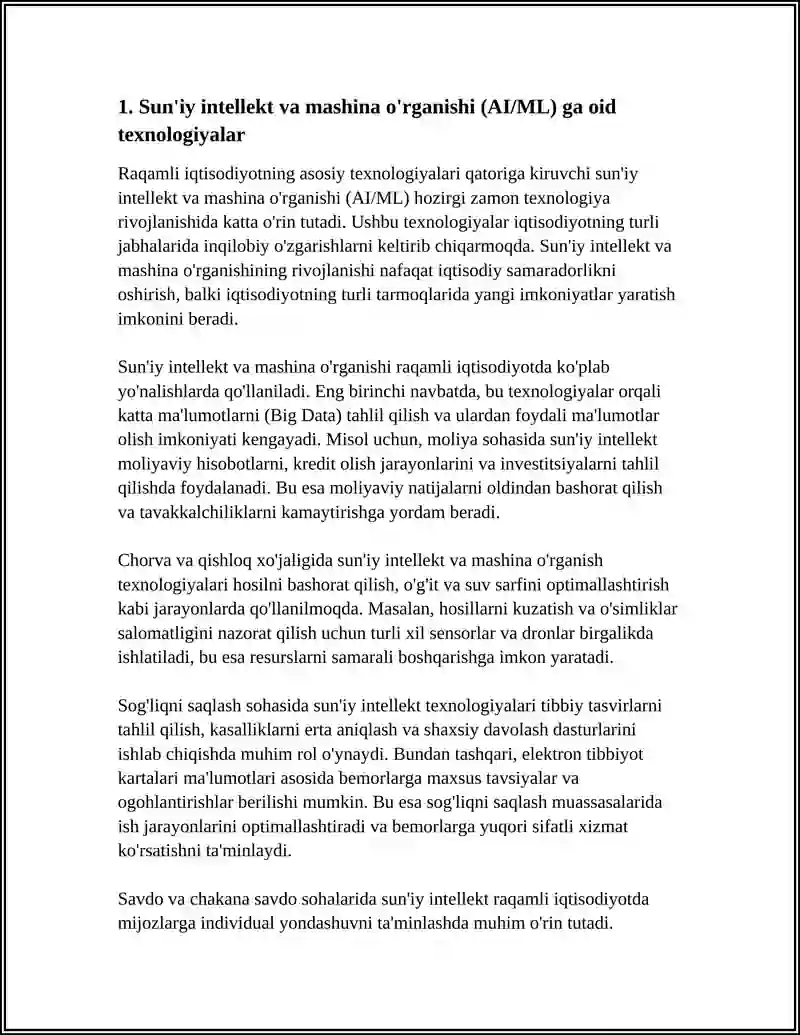 RAQAMLI IQTISODIYOTNING ASOSIY TEXNOLOGIYALARI 4