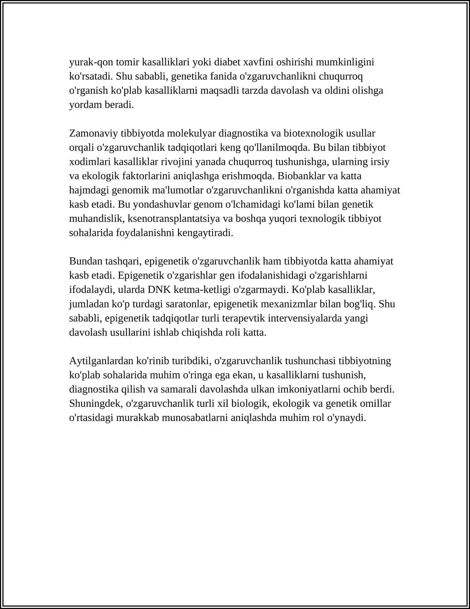 O‘ZBEKISTON RESPUBLIKASI OLIY TA’LIM FAN VA INNOVATSIYA VAZIRLIGI ANDIJON IT-MED TEXNIKUM MUSTAQIL ISH 4