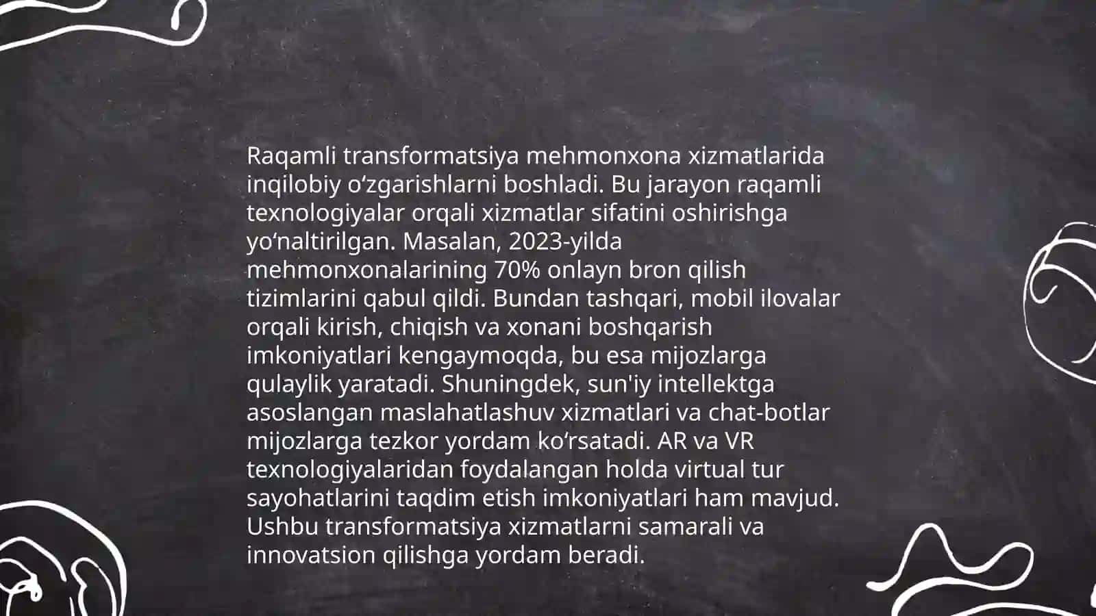 Mehmonxona xo’jaligida innovatsion faoliyatni rejalashtirish 4