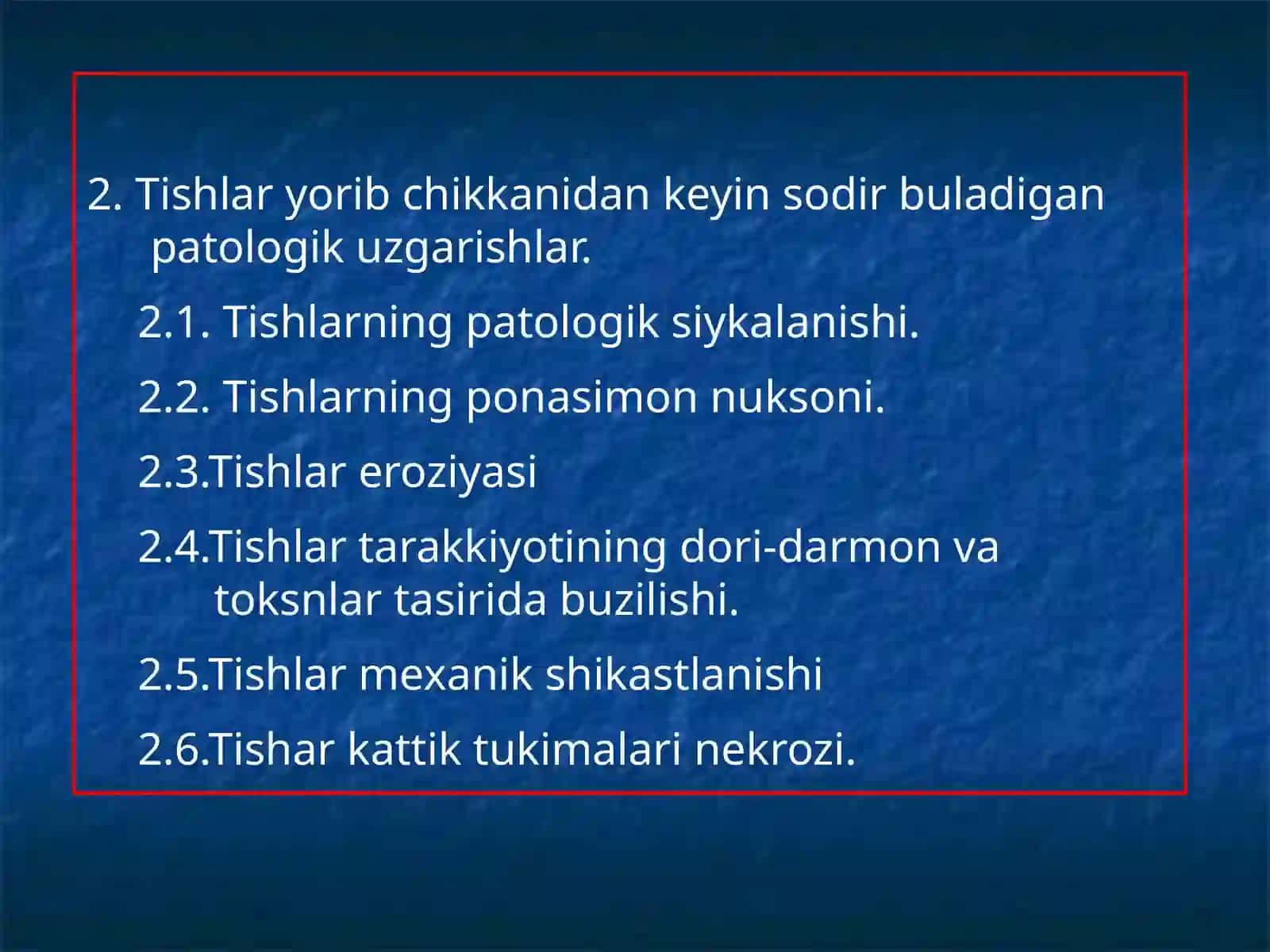 Tish kattik tukimasi nokaries kasalliklari 4