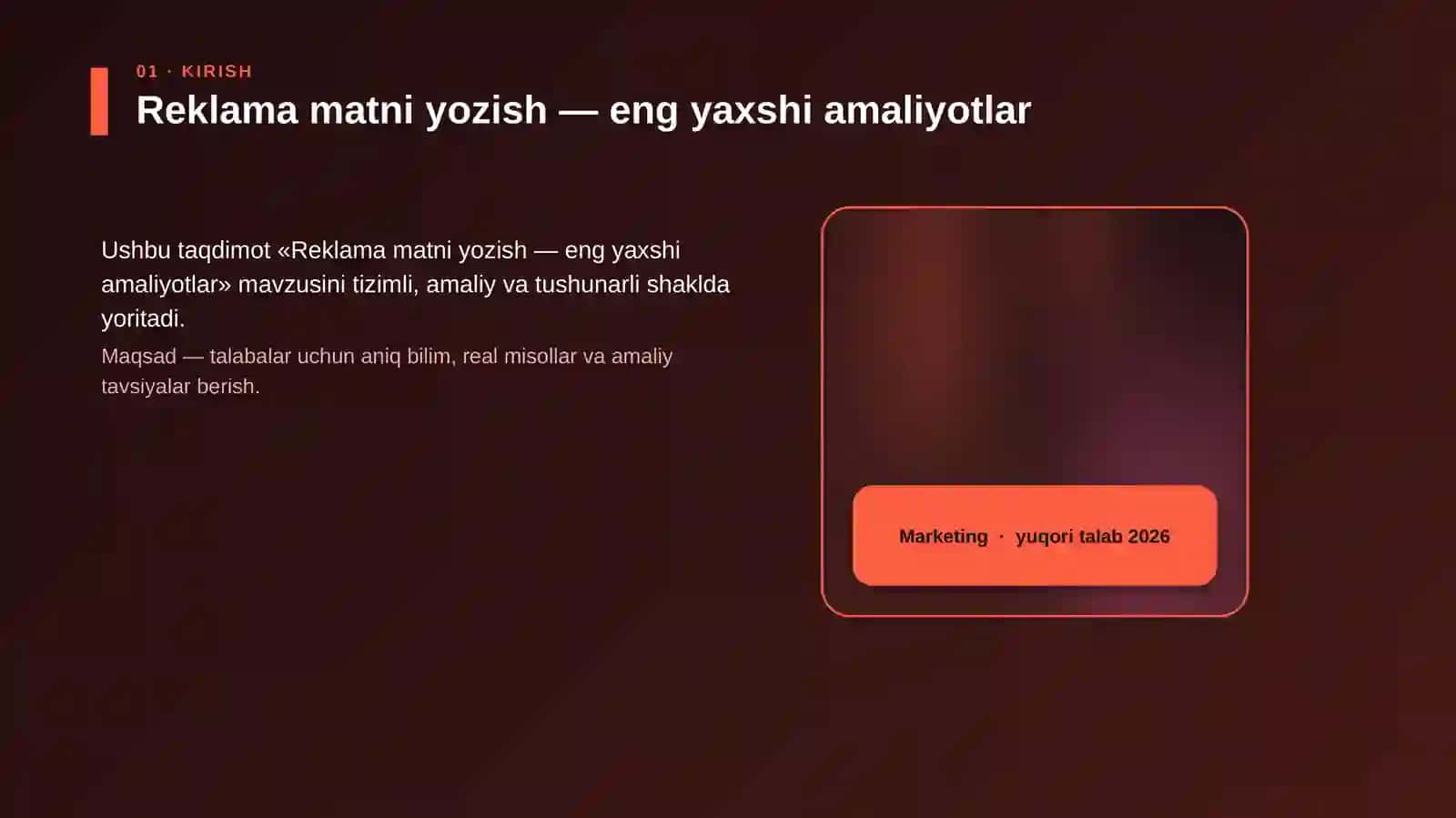 Reklama matni yozish — eng yaxshi amaliyotlar 4