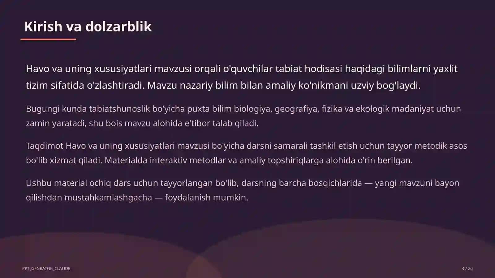 Havo va uning xususiyatlari (2-sinf) 4
