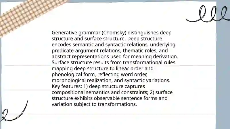 Generative Grammar 4