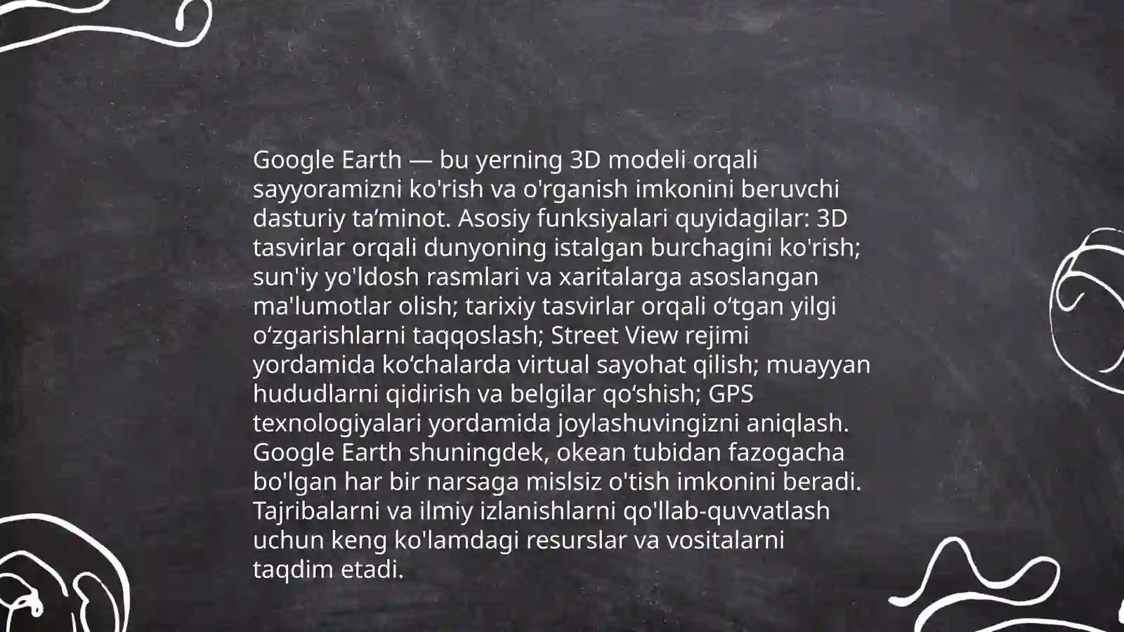 Google Earth dasturi haqida 4