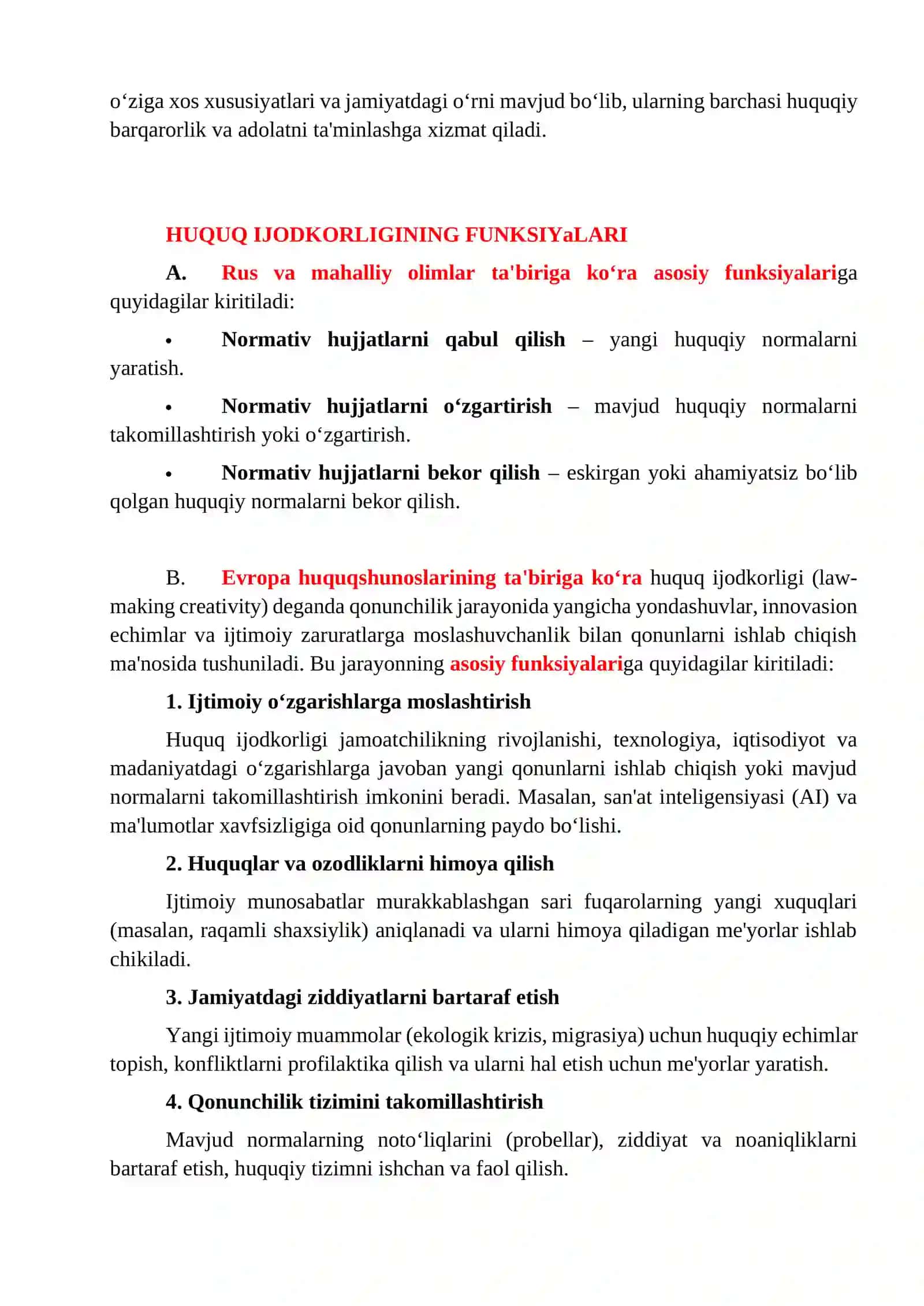 Huquq Ijodkorligi Tushunchasi 4