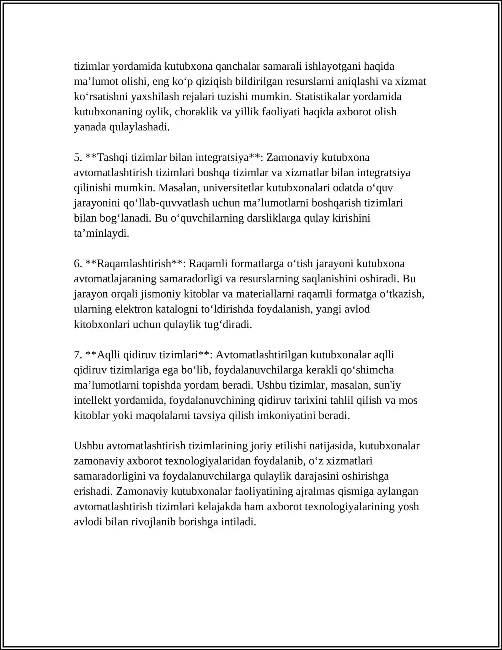 Kutubxonalarni avtomatlashtirish tizimlari 4