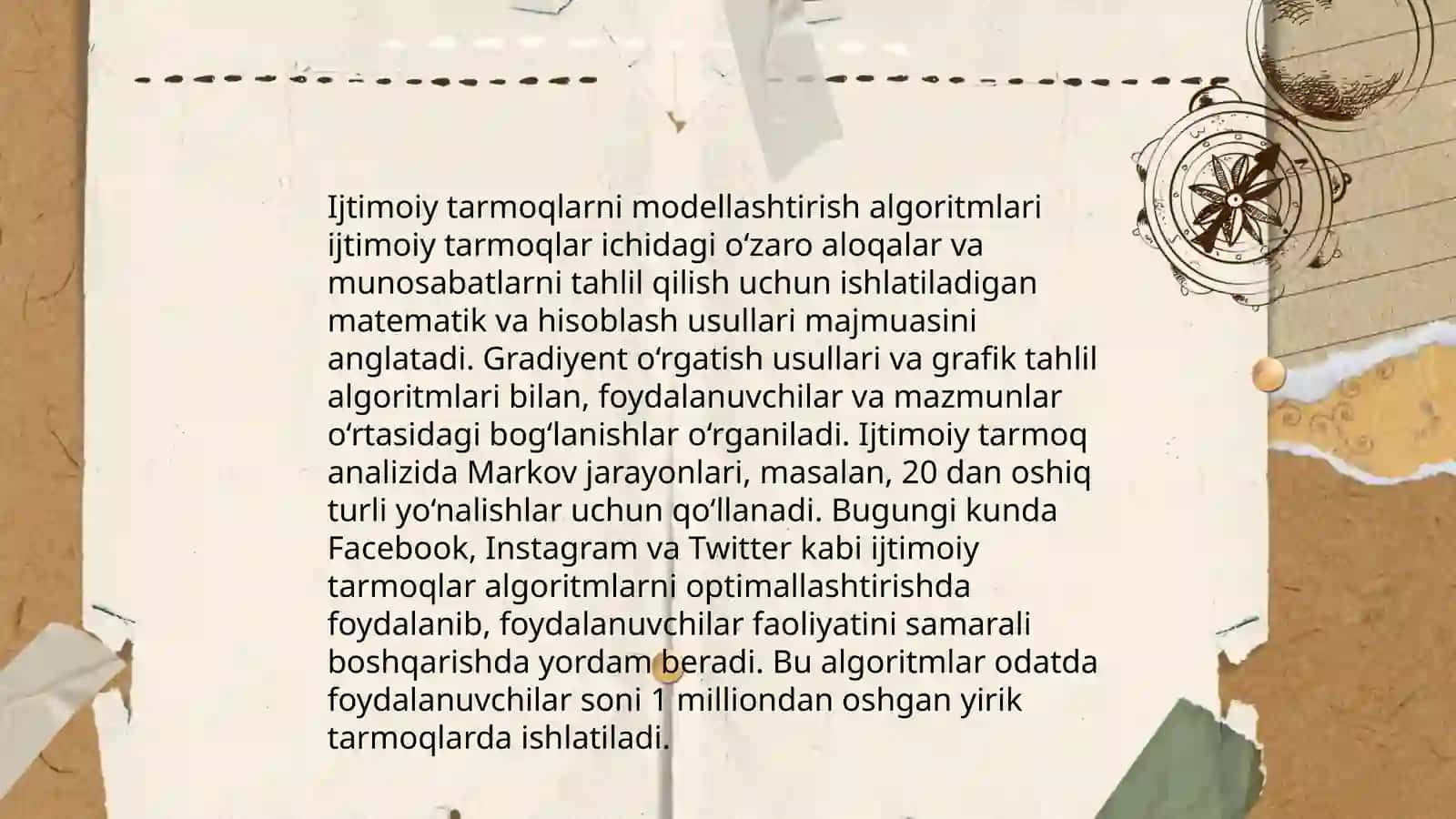 Ijtimoiy fan muammolari uchun modellar va algoritmlar 4