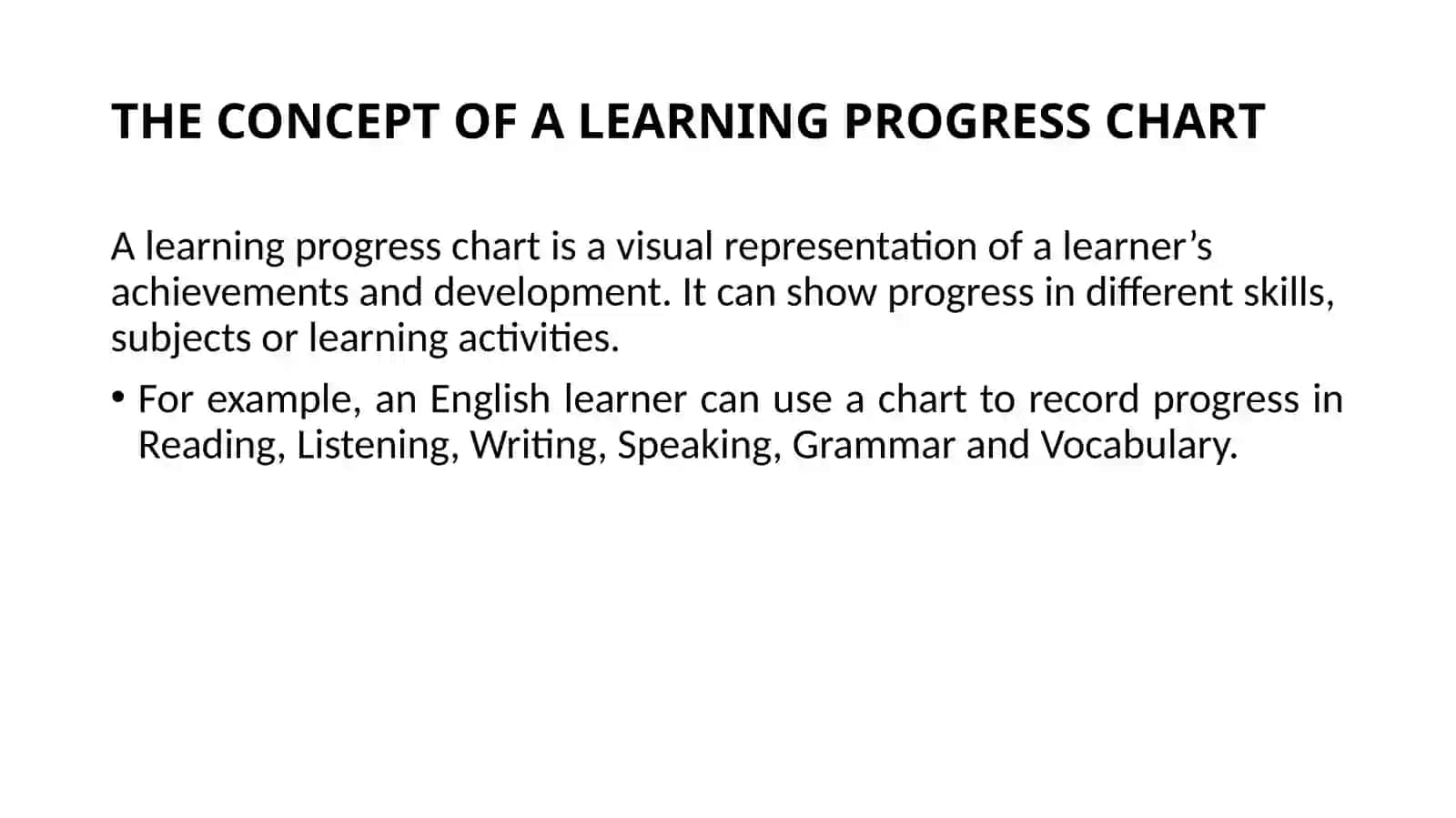 Designing A Learning Progress Chart 4