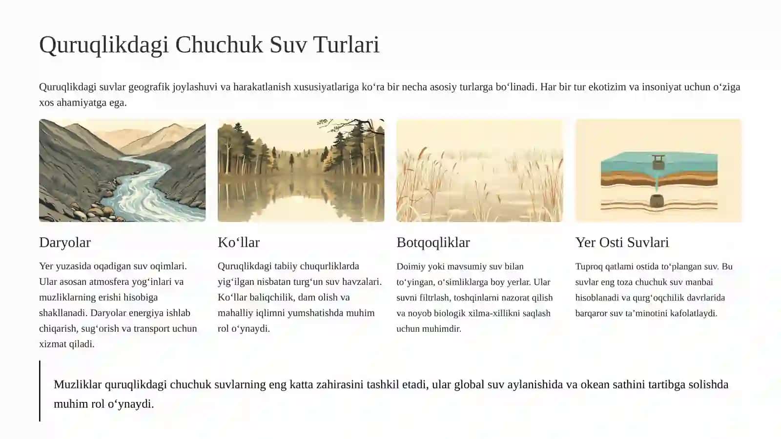 Quruqlikdagi suvlar 4