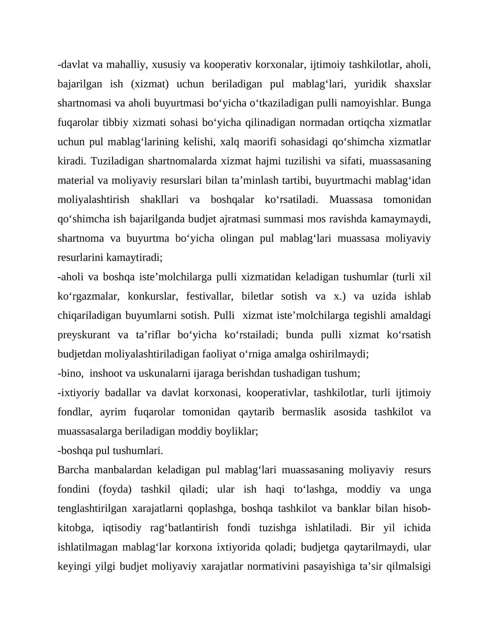 Notijorat faoliyatini olib boruvchi muassasalar va tashkilotlar moliyasi 4