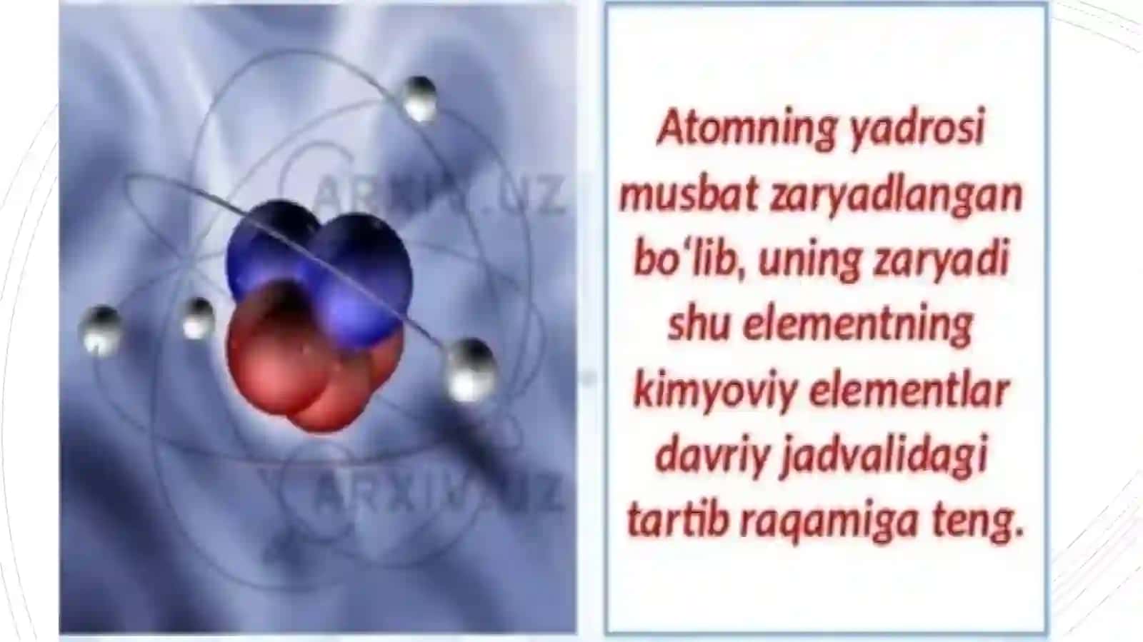 ATOM YADROSI MING TARKIBI VA XOSSALARI 4