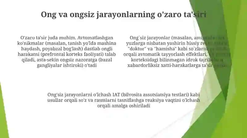 Ongning taraqqiyoti va ongsizlik 4