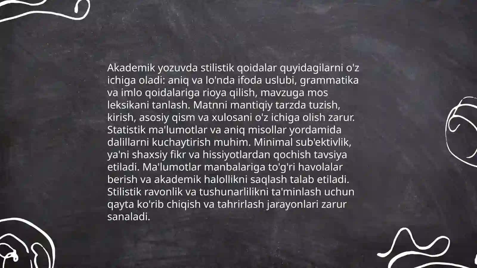 Akademik yozuv va axborot.Axborotning turlari va hususiyatlari 4