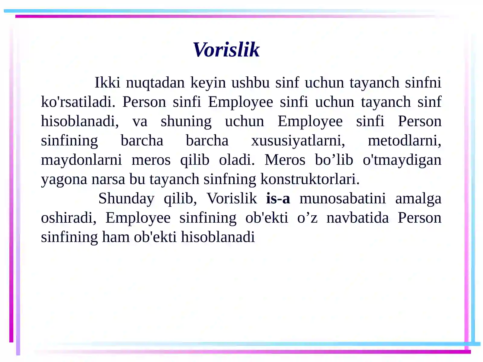 Vorislik 4