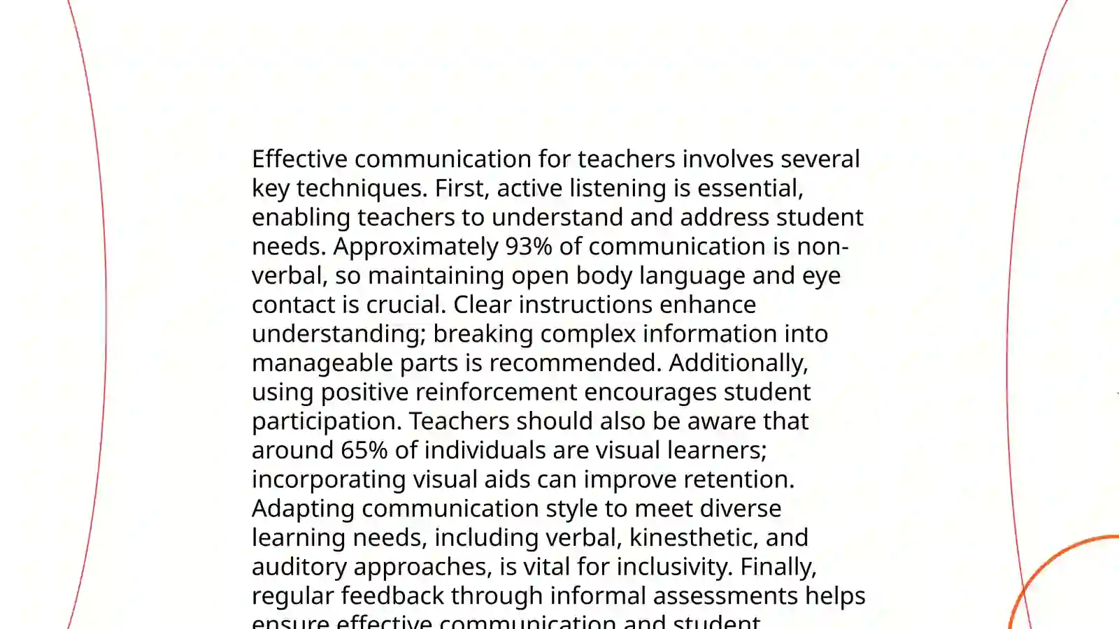 Teacher's speech as a communicative tool 4