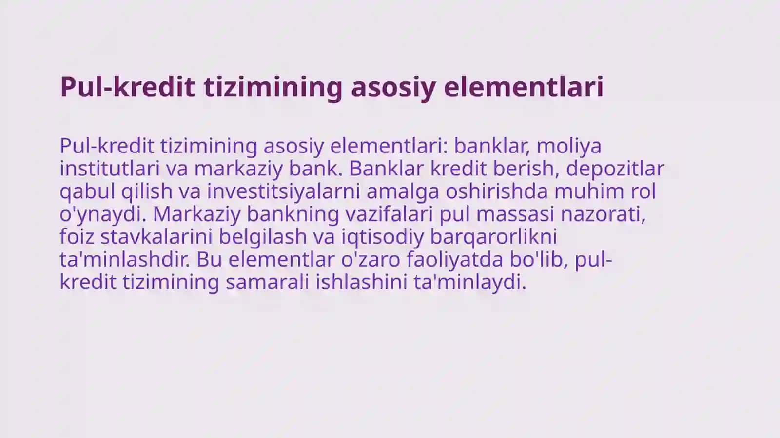 Pul kredit tizimi 4