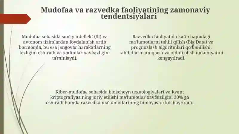 Milliy Xafsizlik Ta'minlash Borasida Amalga Oshirilgan Ishlar 4