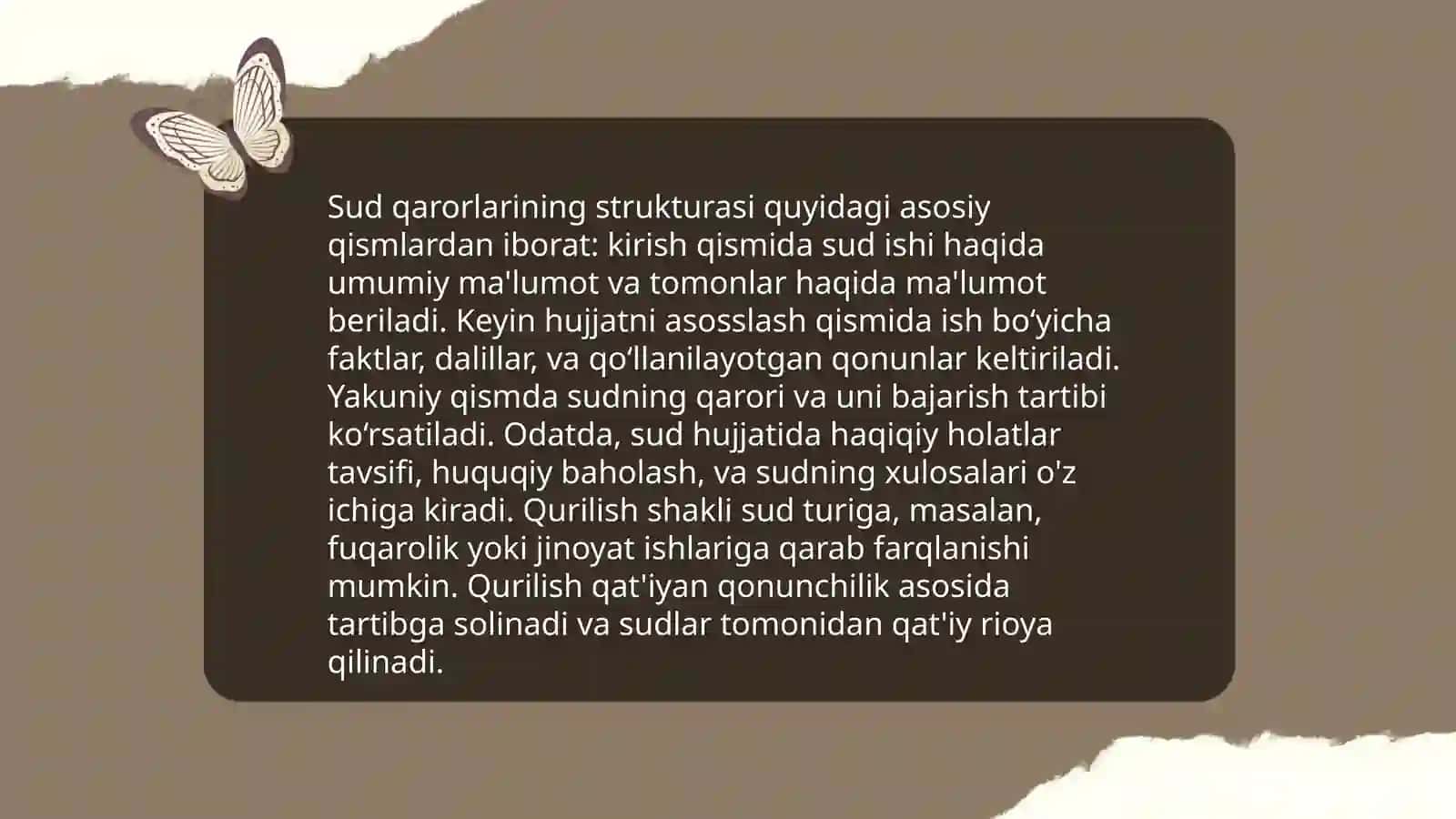 Sud qarorlarining yozuv uslubi 4