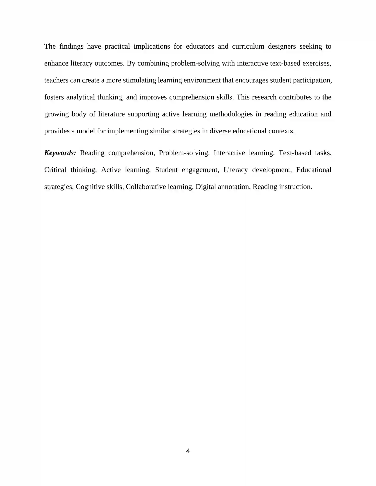 Enhancing Students’ Reading Comprehension Through Problem-Solving and Interactive Text-Based Tasks 4