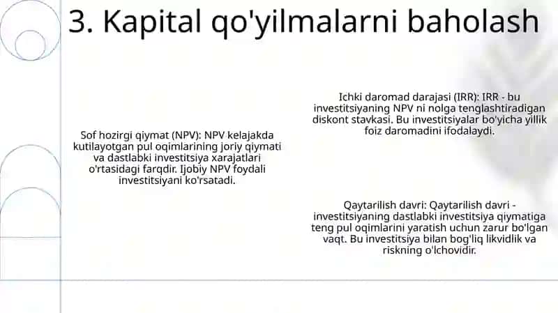 Kapital Qo'Yilmalar Va Kapital Bozori 4