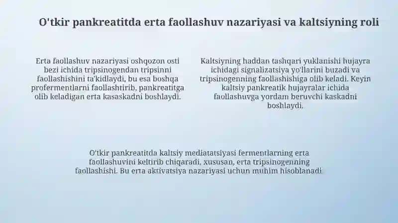 O'tkir pankreatit kelib chiqishi va davolashning biokimyoviy asoslari 4