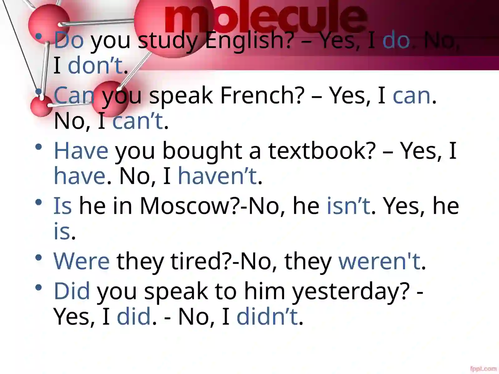 General questions 4