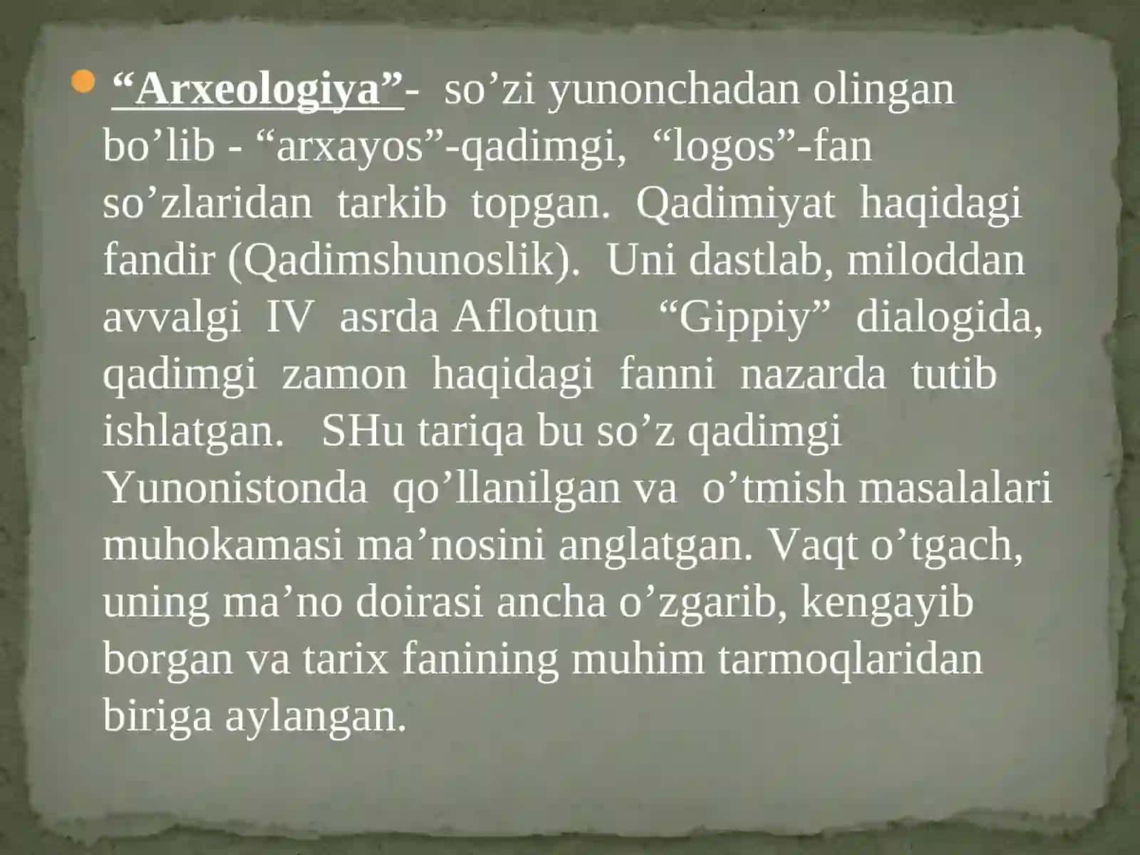 Arxeologiya va uning tadqiqot uslubiyati 4